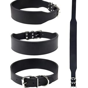 <span class=keywords><strong>Collar</strong></span> grande y duradero para perro, correa de cuero PU para el cuello de Mascota, con forma de pez <span class=keywords><strong>Collar</strong></span> para perros medianos y grandes, accesorios para el cuello Pitbull Bulldog, regalos - Product Image 4