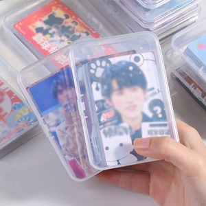 Transparent Card Storage Box 10.5x7x2.5cm With Lid For Organizing Cards And Small Items Desktop Organizer - Product Image 3