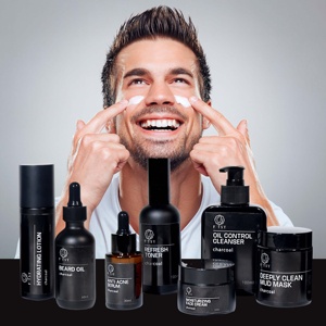 Ensemble de soins de la peau pour hommes, meilleure vente, OEM, nettoyant, gommage et baume - Product Image 2