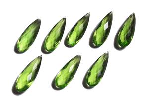 100% Piedra preciosa de peridoto natural 3X4MM Corte de pera Forma facetada Piedra preciosa verde natural suelta para hacer todo tipo de joyería - Product Image 2