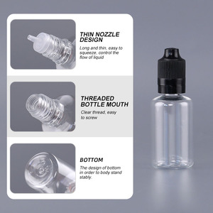 3ml 5ml 10ml 15ml 20ml <span class=keywords><strong>30ml</strong></span> 50ml 60ml 100ml 120ml CRC damlalık plastik şişe uzun meme ile - Product Image 5