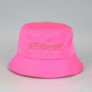 Sombrero <span class=keywords><strong>de</strong></span> cubo <span class=keywords><strong>de</strong></span> nailon <span class=keywords><strong>de</strong></span> secado rápido bordado personalizado <span class=keywords><strong>para</strong></span> <span class=keywords><strong>mujer</strong></span>, sombreros <span class=keywords><strong>de</strong></span> <span class=keywords><strong>lluvia</strong></span> impermeables <span class=keywords><strong>de</strong></span> color rosa brillante - Product Image 1