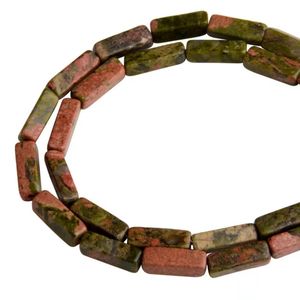 Perles en <span class=keywords><strong>pierre</strong></span> naturelle 4*13mm, forme carrée tube rouge, avec trou, couleurs mélangées, vente en gros pour accessoires de bijoux de mode DIY - Product Image 5