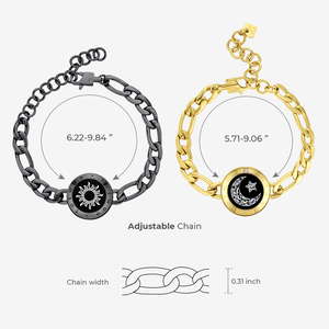 Fine <span class=keywords><strong>Totwoo</strong></span> Long Distance Touch Smart Jewelry Pulseras chapadas en oro de acero inoxidable Compras Regalo único para graduación en línea - Product Image 4