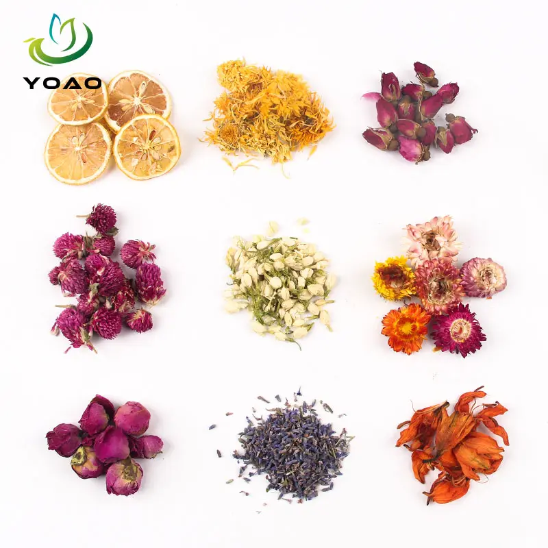 2023 Hot Selling 100% Natural Edible Real Decorative Dried Rose Jasmine Lavender Flowers for Candle Soap DIY Material Plants