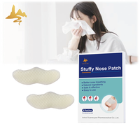 Ventes chaudes Nouvelle conception Patch nasal pour adultes en hydrogel blanc au menthol pour le sommeil, soulagement de la congestion nasale, composition naturelle, extrait à base de plantes