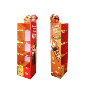 ชั้นวางสินค้าช็อกโกแลตแบบกำหนดเองสำหรับซูเปอร์มาร์เก็ต ชั้นวางแสดงสินค้าแบบกล่อง ชั้นวางแสดงสินค้าแบบตั้งพื้นสำหรับร้านค้า ชั้นวางแสดงสินค้าแบบตั้งโต๊ะ POS ชั้นวางแสดงสินค้าแบบกระดาษแข็ง - Product Image 5