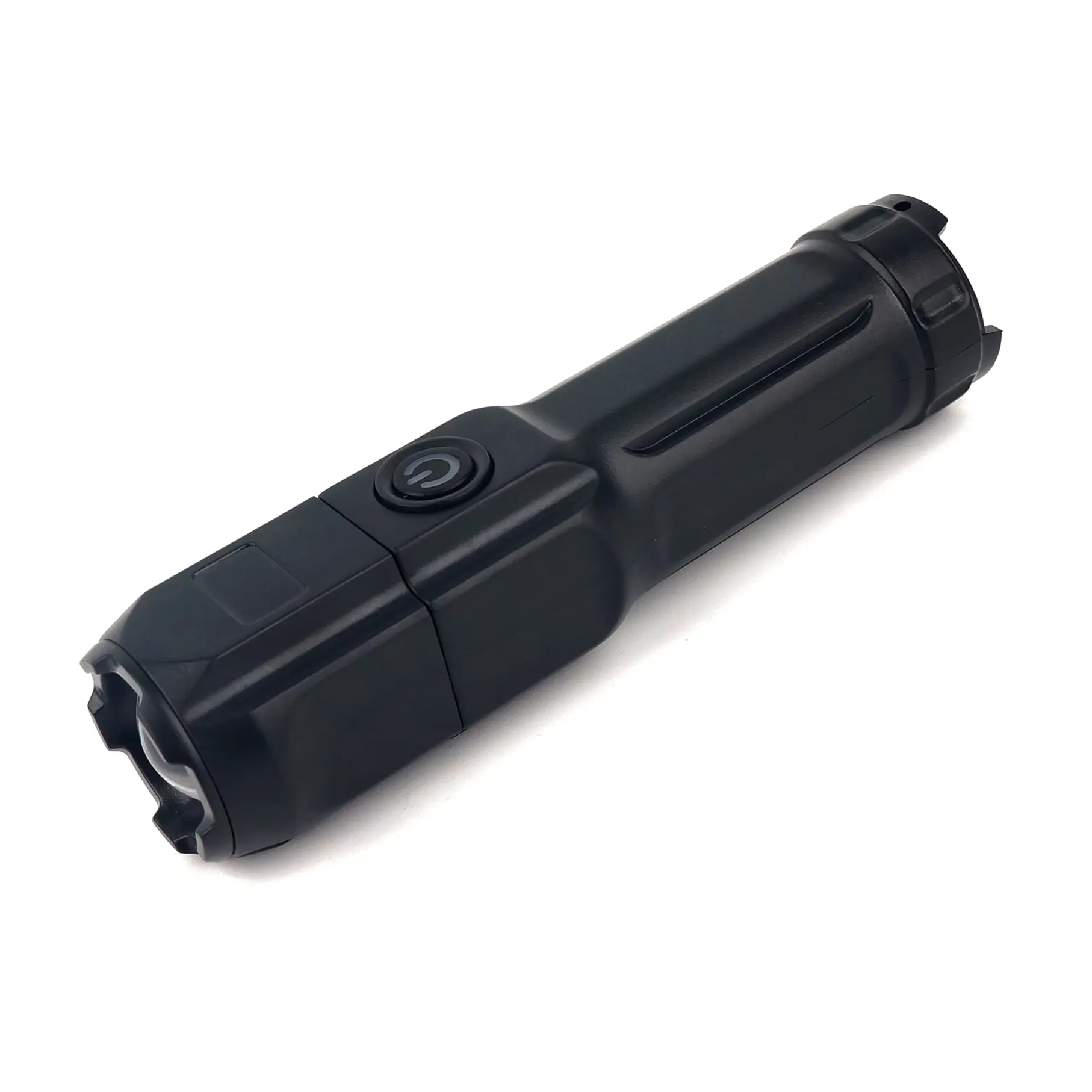 Led Flashlights USB Rechargeable light LED Torches Zoom Portable Plastic Tactical Flashlight