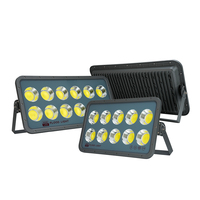Ip66 extérieur étanche 50w 100w 200w 300w 400w 500w 600w a mené des lumières d'inondation/réflecteur en aluminium COB de stade