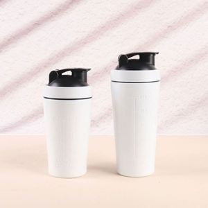 Large Capacity Single Layer 304 Stainless Steel <b>Shaker</b> <b>Bottle</b> Gym Protein Powder Fitness Sports with Scale Stirring Ball - Product Image 3