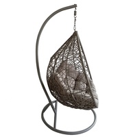 Fauteuil suspendu en rotin d'extérieur en forme de poire 2026, fauteuil suspendu rond en nid d'oiseau d'intérieur pour adulte