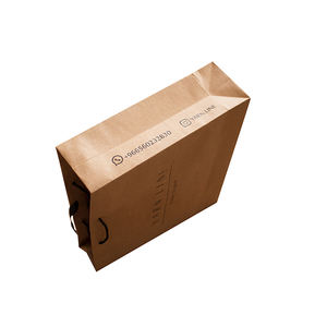 कस्टम कागज के गहने पैकेजिंग बैग के साथ कस्टम लोगो गहने काले संभाल के साथ क्राफ्ट पेपर बैग - Product Image 5