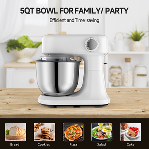 Batidora de Pedestal Cheftronic B03C de 5L y 12 Velocidades, Electrodoméstico de Cocina Pequeño con Tazón de Acero Inoxidable 304 para Repostería y Cocina Casera, 10L St - Product Image 2