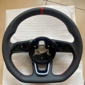 Volant de voiture entièrement en cuir pour <span class=keywords><strong>Audi</strong></span> A1 A3 A4 A5 A6 A7 B9.5 Q3 Q5 Q7 S5 S3 RS3 RS5 TT TTRS 8V 8P B8 B8.5 B7 Accessoires de voiture - Product Image 1