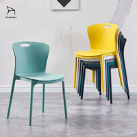 Chaises de Salle à Manger Colorées en Plastique de Haute Qualité Fournisseur, Modernes, Empilables, Légères, pour Cuisine, Café et Mobilier d'Extérieur