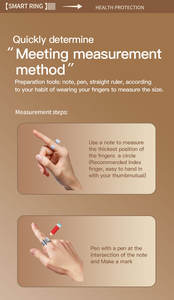 Anillo inteligente religioso Anillo DE SALUD inteligente Rastreador de fitness de anillo inteligente para parejas con diseño elegante de pantalla, monitoreo de salud avanzado - Product Image 4