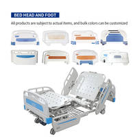 Cama de Cuidado Manual Multifuncional de 3 Manivelas, Cama de Enfermería Ajustable para Pacientes, Uso Hospitalario y Rehabilitación Doméstica