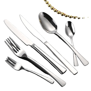 Juego de Cubiertos Modernos de Alta Calidad para Boda, de Acero Inoxidable, Tenedor, Cuchillo y Cuchara, Ecológicos, con Acabado Pulido de Alto Brillo, Vajilla al por Mayor - Product Image 1