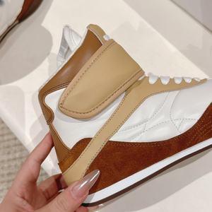 High Quality High-top Lace-up <b>Shoes</b> 2026 New Unisex Sporty Athletic Casual Lightweight Genuine Leather Platform Hard-Wearing - Product Image 2