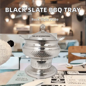 BBQ Modern Stocked <b>Black</b> Slate Dinnerware Sets Tray Food Catering Serving <b>Plates</b> Rectangle Cheese Board - Product Image 2