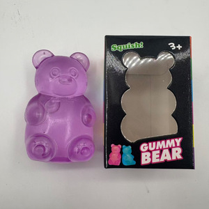 Nouveau produit : Ours en peluche Maltose End Box, jouet anti-stress à presser et rire, gadget de relaxation, jouet à rebond lent, en boîte - Product Image 4