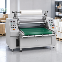 Machine de laminage compacte hydraulique pour film BOPP, rouleaux chauffants en acier 500 mm x 150 mm