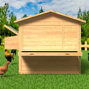 Ahşap su geçirmez büyük açık tavuk ev çin prefabrik taşınabilir ucuz tavuk kümesi - Product Image 2