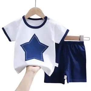 Летняя спортивная баскетбольная одежда Новинка быстросохнущие шорты для мальчиков с короткими рукавами в маленьком детском костюме-двойке