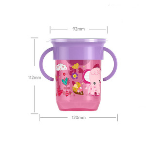 360 <span class=keywords><strong>magique</strong></span> bébés mangeoire fournitures d'alimentation bébé bouteilles d'eau Sippy <span class=keywords><strong>tasse</strong></span> d'entraînement avec poignée - Product Image 3