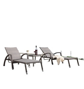 Chaise longue in rattan <span class=keywords><strong>per</strong></span> esterni, usata in hotel - Product Image 1