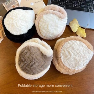 Couvre-oreilles en peluche de style Maillard, mignon et pliable Couvre-oreilles antigel pour femmes, cheveux de <span class=keywords><strong>lapin</strong></span>, chaud pour étudiants, hiver - Product Image 4