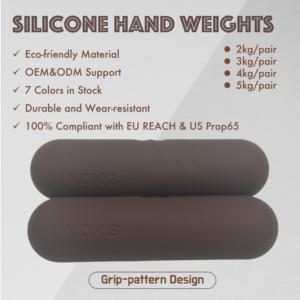 Mancuernas de Silicona Premium LA, Opciones de Peso de 1/1.5/2/2.5 kg, Color Personalizado, MOQ Bajo, Alternativa al Neopreno - Product Image 2
