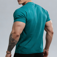 Camiseta Deportiva de Manga Corta para Hombre, de Secado Rápido, Transpirable y Suave, para Fitness, Running y Entrenamiento