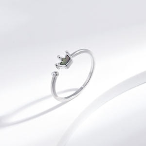 wholesale plata 925 sterling Silver heart butterfly open <b>ring</b> stackable shell stone designer <b>dainty</b> summer everyday girls <b>rings</b> - Product Image 4
