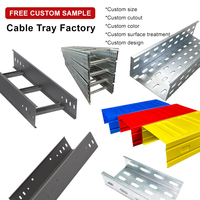 Bandeja portacables tipo canal JS, sistema de soporte perforado para bandejas portacables, personalización OEM, bandeja portacables tipo escalera
