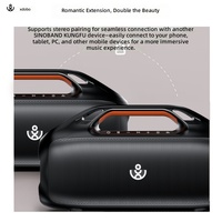 Haut-parleur sans fil d'extérieur 5.3, 160W, basses puissantes, 6 haut-parleurs, son surround à 360 degrés, étanche, design portable