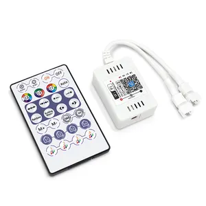 Controlador de LED SPI Wifi para luzes LED de néon, controle de voz doméstico mágico sem fio de carga dupla 5V 12V 24V, vendas de fábrica