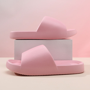 Sandales à enfiler en EVA rose, semelle épaisse, antidérapantes, pour l'intérieur et l'extérieur, plage, femmes, hommes, été, pointures 36-45 - Product Image 1