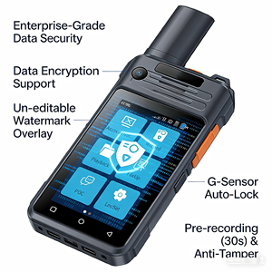 ZXA H8 IP68 Étanche 4G POC Box Camera Talkie-walkie Écran Tactile 3'' 2+64 Go Android 14.0 40MP CMOS Grand Angle 120° Intégré - Product Image 5