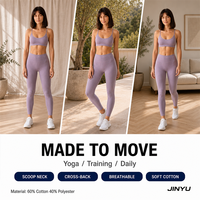 Soutien-gorge de yoga respirant et doux pour la peau, à maintien complet, avec bretelles côtelées, encolure en U et dos en X, sans coutures, non toxique, personnalisable, directement de l'usine