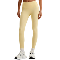 Grenzüberschreitende europäisch-amerikanische Nude-Look Damen Yoga-Leggings aus Spandex/Nylon mit hoher Taille, Po-Lifting-Effekt und eng anliegendem Stretch-Schnitt