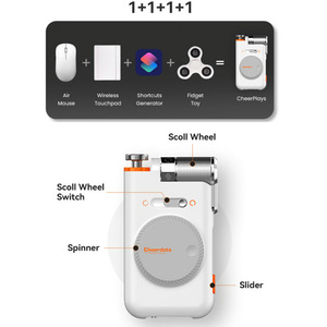 Cheerdots Cheerplay Télécommande Bluetooth avec pavé tactile, souris aérienne, jouet anti-stress, déclencheur d'appareil photo sans fil pour PC, smartphones, Smart TV - Product Image 6