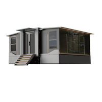 Casa Contenedor Modular Prefabricada Expandible, Estructura de Acero, Casa Móvil Plegable para Vivir, Resort o Camping