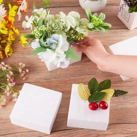 Blocs de mousse artisanaux non compressibles, cubes de mousse blanche en forme de fleur, blocs de polystyrène EPS pour la sculpture, bricolage, Noël, école, enfants