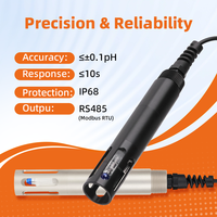 Sensor de pH Industrial Inteligente al por Mayor de Fábrica, Sonda de pH RS485 Modbus para Monitoreo de Calidad del Agua en Aguas Residuales y Acuicultura