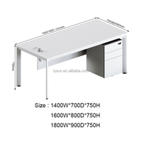 Table de bureau en bois de conception minimaliste pour la table de travail de secrétaire de personnel convertible de salle d'ordinateurs pour l'hôpital scolaire ou l'hôtel