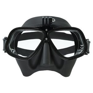 Masque de plongée à double lentille 15,5 cm x 6,5 cm anti-buée avec support pour caméra pour la plongée en apnée et les sports nautiques pour adultes - Product Image 2