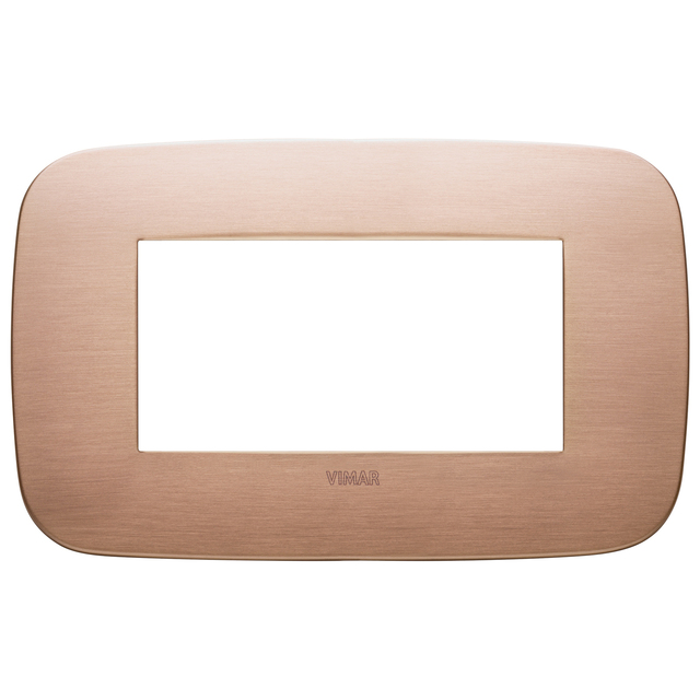 Vimar Brushed Copper Wall Plate 15x9.6 Cm For Switches