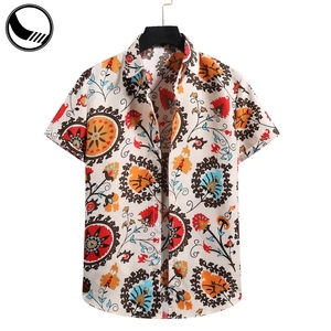 BETHERIVAL all'ingrosso Street poliestere colletto da uomo spogliato Polo <span class=keywords><strong>camicia</strong></span> da Golf primavera floreale magliette hawaiane - Product Image 3