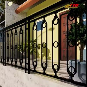 Vente en gros de meubles de patio de balcon en fer forgé de luxe modernes balustrades à bascule d'excellente qualité fabricant du Vietnam - Product Image 4